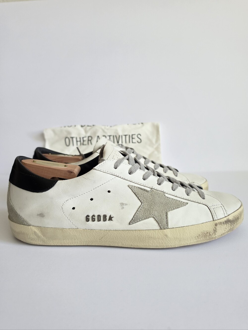 Golden Goose Superstar White & Black Leather Low Top Men’s Sneaker EU 41 - Picture 3 of 7